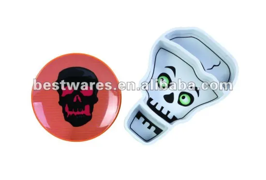 2015 New arrival eco friendly halloween kinds of melamine plate