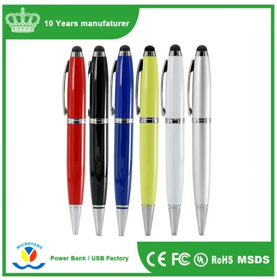 Newest 3 in 1 Waterproof Ballpoint Pen USB Flash Drive with Screen Touch