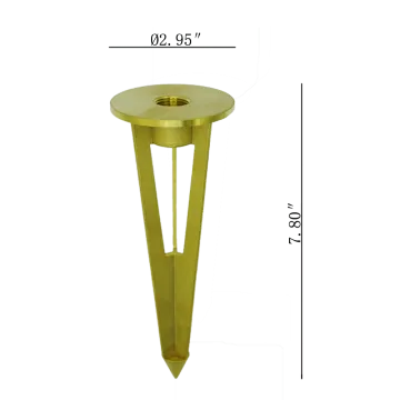 Brass Stake For Landscape Lighting For Outdoor Light