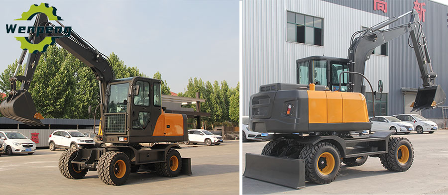 EX90W 9 ton wheel ecavator for sale