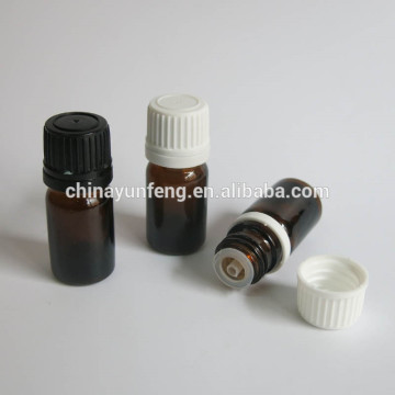 5ML small amber essential oil glass bottle, wholesale glss bottle