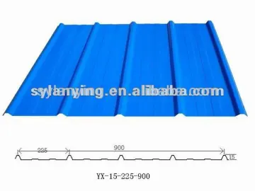 Curving Corrugated Galvanized Steel Roofing Sheet YX15-225-900 model 0.2mm to 0.6mm thickness