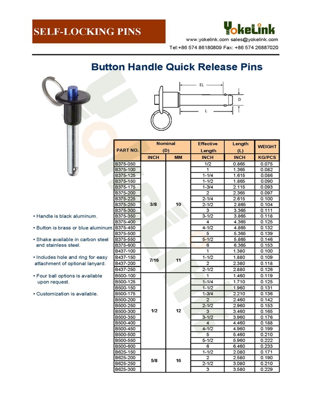 B Handle Quick Release Pins__2