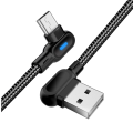 90 Degree LED Fast Micro Usb Data Cable