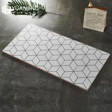 300x600mm Matte Glazed Nordic Simple Style Diamond Lattice Porcelain Ceramic Tiles: Versatile Wall Tiles for Kitchen, Toilet, and Bathroom
