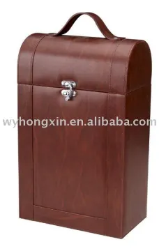 leather wine box