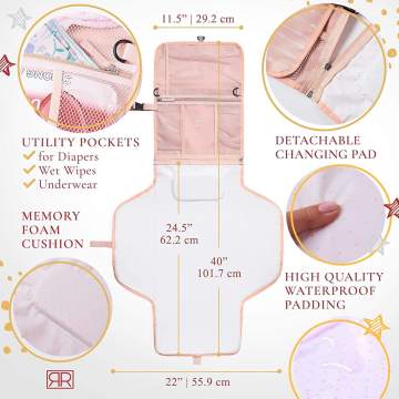 Portable Waterproof Baby Changing Pad for Travel