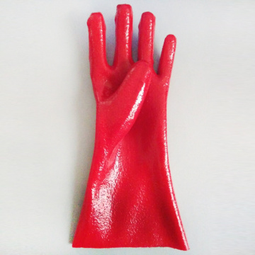 Guantes de PVC ROJO DE PVC GUANTES DIPTADOS DE 14 PULGADAS