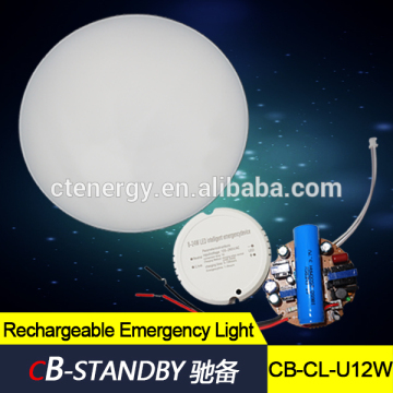 Residential led rechargeable round ceiling lamp emergency lighting
