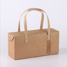 Custom Kraft Paper Takeout Gift Boxes With Handle