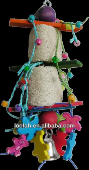 loofah toy for bird