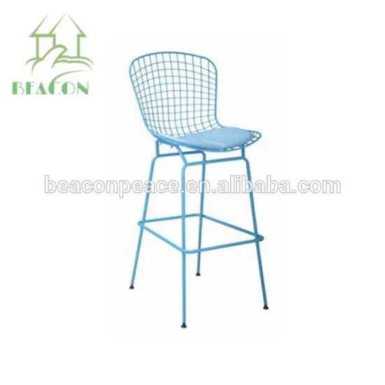 high back stadium chair bar chair Bertoia Wire Chair