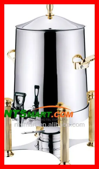 Coffee urn with brass leg with Roman column(3 gallon or 5 gallon)
