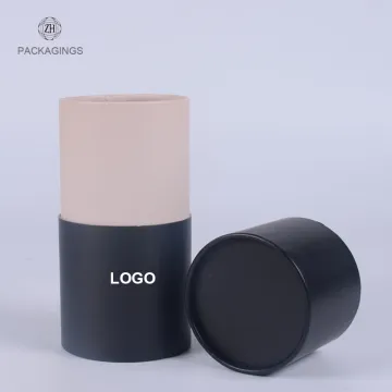 Custom black kraft mailing tube