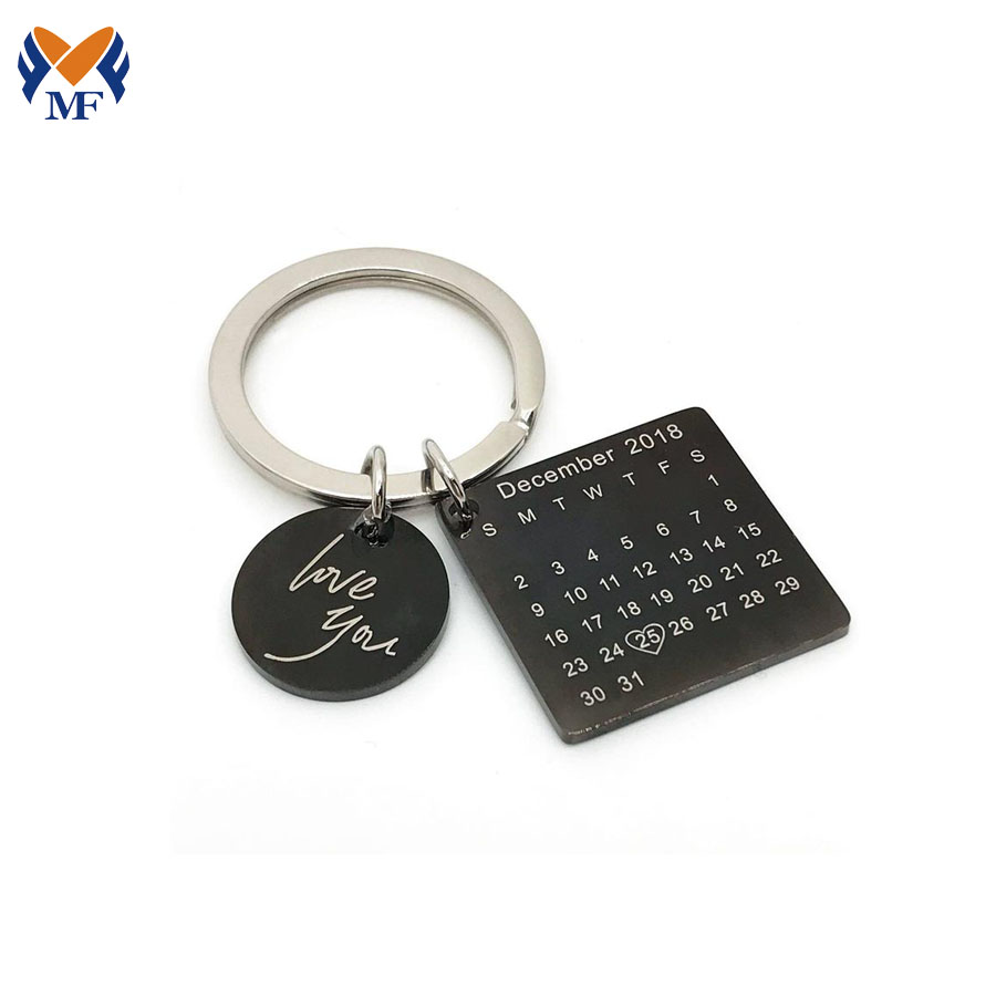 Metal Calendar Keychain