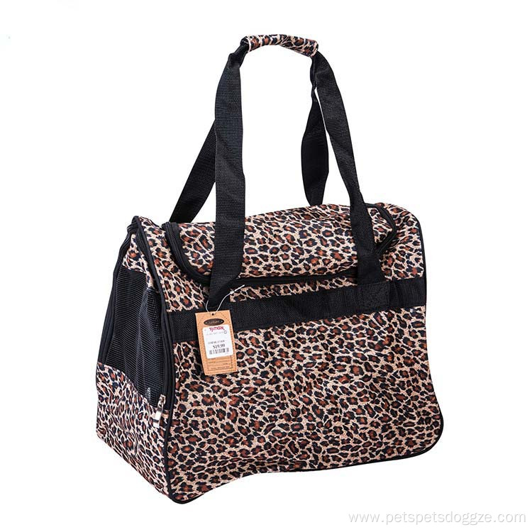 Black Pet Carrier Supplies Bag Travel Bag