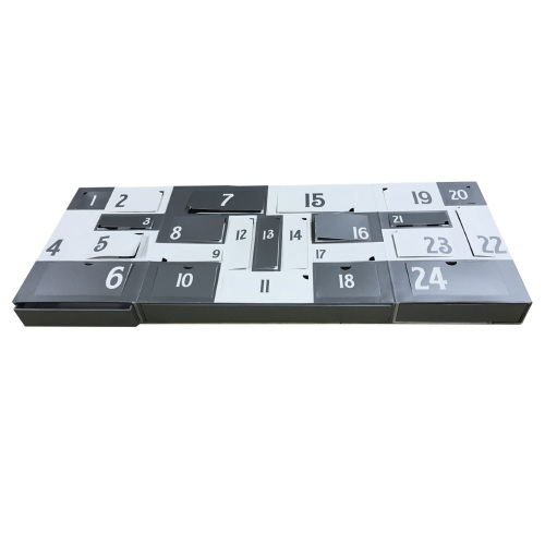 24 drawers advent calendar packaging box for cosmetic