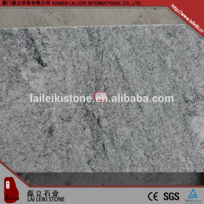 Long lasting nature stone Viscount White chiseled granite stair tile