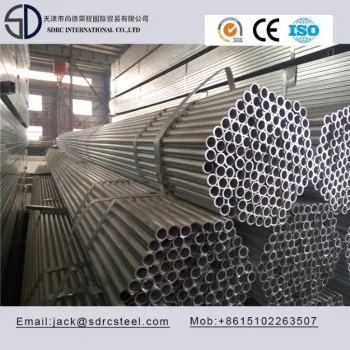 Carbon Q235 S235jo Pre-Galvanized Round Steel Pipe for Steel Building