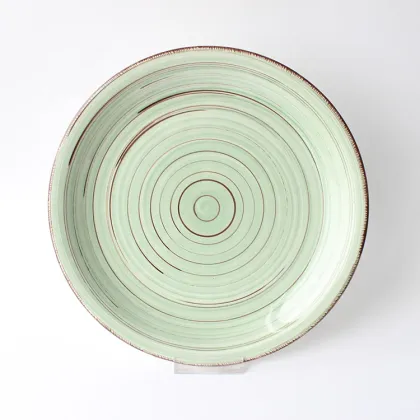 Living Art 12PCS Handmade Stoneware Dinnerware Sets