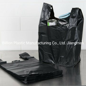 Comerț cu ridicata Tricou cu mâner transparent Gunoi Alimente Ambalare legume Băcănie Pungă de cumpărături din plastic