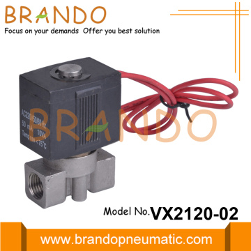 VX2120-02 Électrovanne en acier inoxydable de type SMC 1/4&#39;&#39;