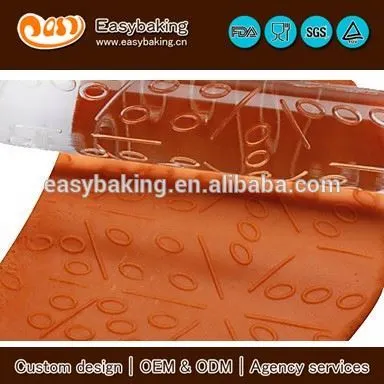 Utility diversed bubbles fondant cake DIY impression acrylic rolling pin