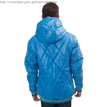 Men\'s padding jacket white hood
