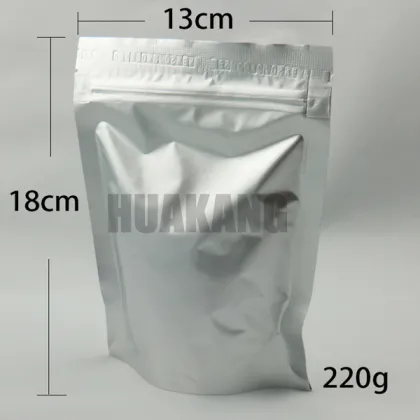 Resealable aluminum foil facial mask powder packaging bag