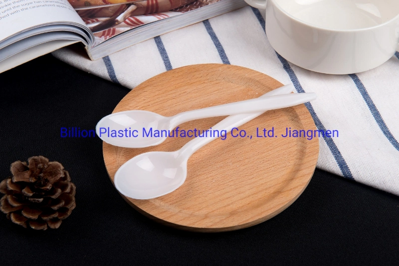 Disposable PP Cutlery Airline Spoon in Flight Catering Plastic Spoon in White