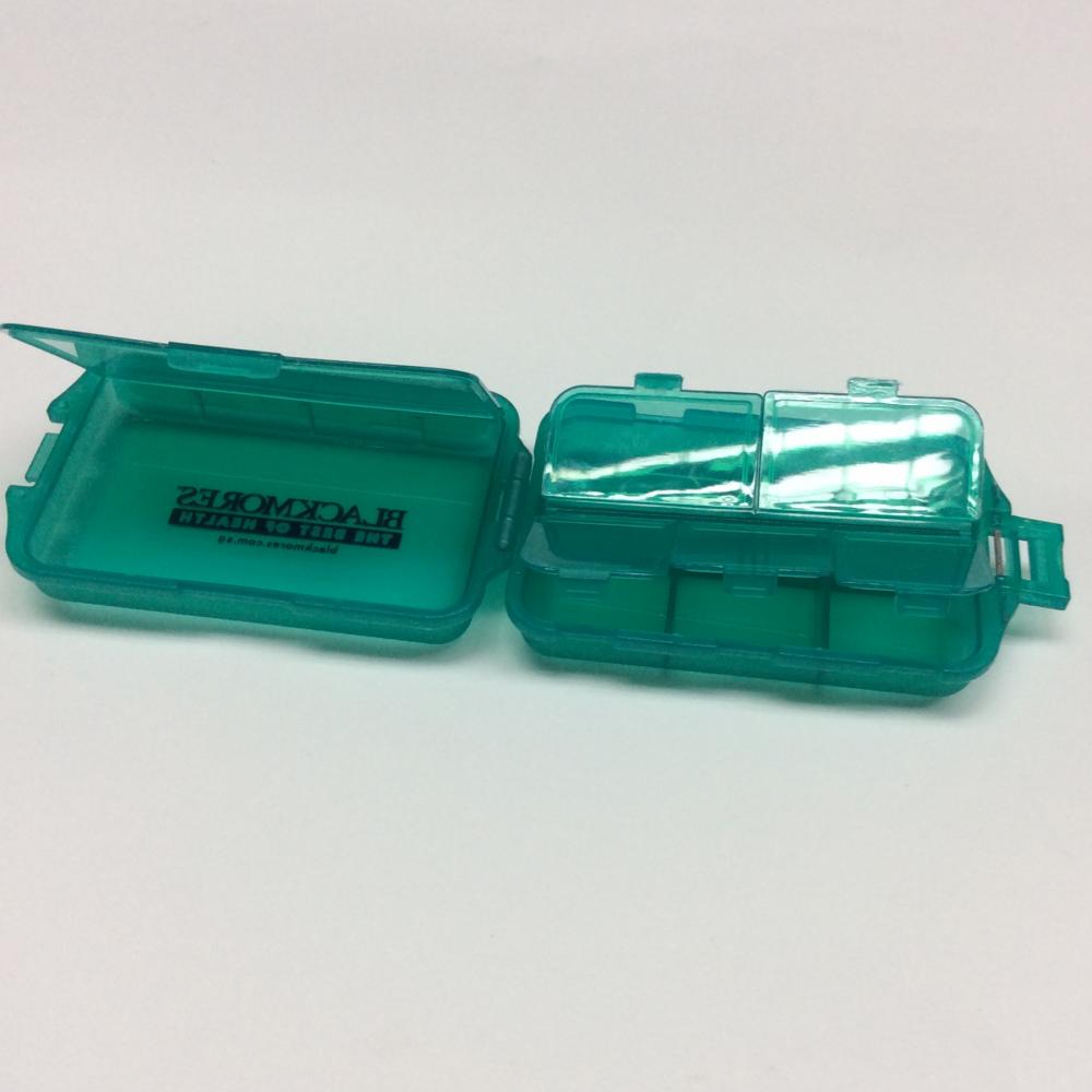 Plastic portable sealed double-layer pill case