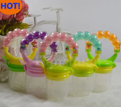 BPA free Baby silicone chewing pacifier infant food bite pacifier soft FDA baby Teether Bite Bag