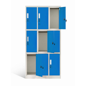 9 Compartment Steel Lockers for School