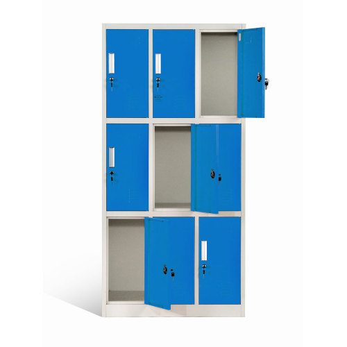 3 Tier Standard Metal Lockers 12" Wide