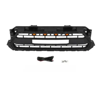 China Auto Parts Factory Direct LED Light ABS Black Front Radiator Grille for Toyota Tacoma 2012-2015