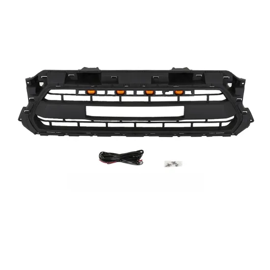 China Auto Parts Factory Direct LED Light ABS Black Front Radiator Grille for Toyota Tacoma 2012-2015