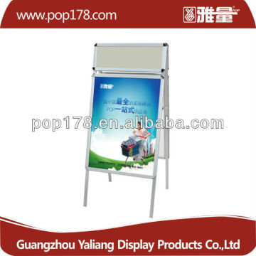 factory metal hard poster frame poster stand for advertising metal display rack advertising display rack