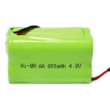 AA 600mAh 4.8V Rechargeable Ni-MH Battery Pack