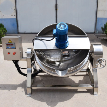 Energy Saving Oil Jacketed Electrical Cooking Pots for Stewing Beans, Sauce, and Meatballs