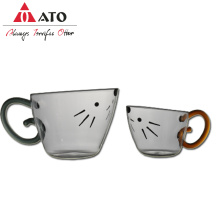 Schöne Maus -Tee -Glas -Mäuse Getränkeglas Glas Tasse