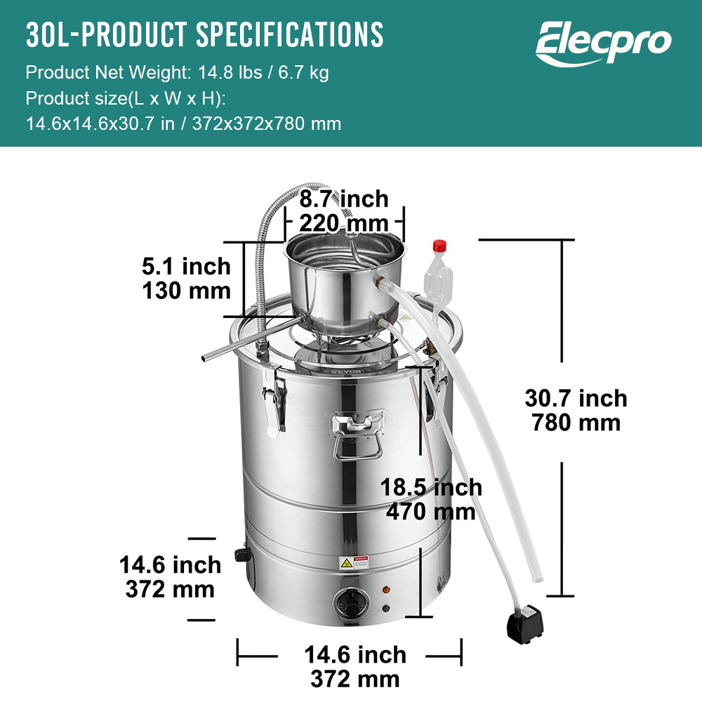 Electric alcohol distiller Equipment
