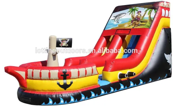 Inflatable Pirate Boat Slide for Kids