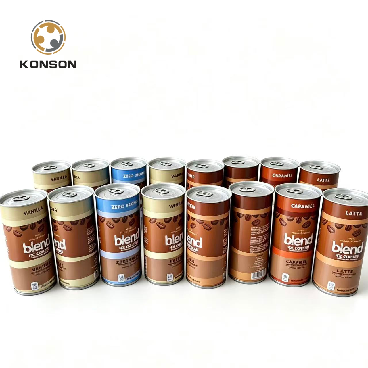 round metal cans for coffee powder