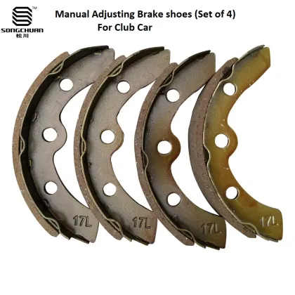 Brake Shoes Set of 4 for E-Z-GO TXT Golf Carts - Part Number 27943-G01