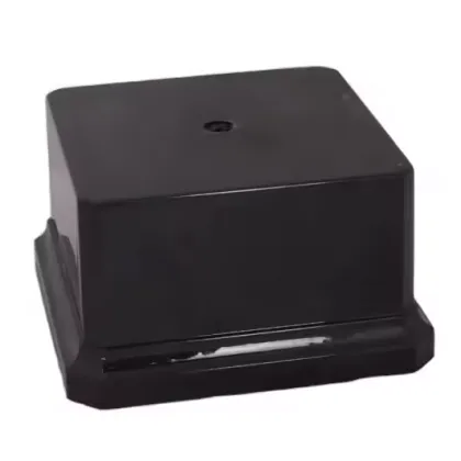 Black Weighted Round Plastic Base