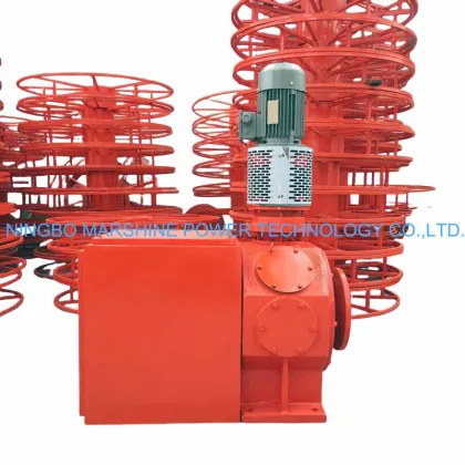 Electric Motor Powered Cable Reel Drum Cable Laying Equipment