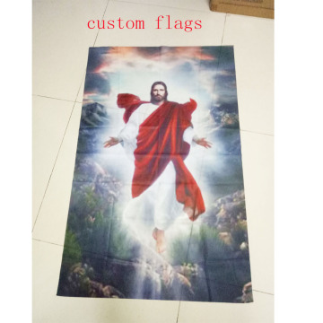 Özel Kişiselleştirilmiş Örme Polyester Bayraklar