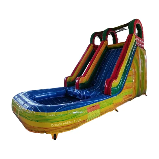 Commercial Inflatable Dry Slide and Water Slide for Kids and Adults with Blower