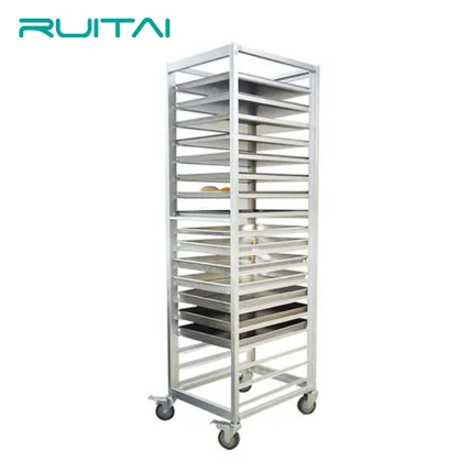 Best Selling Bakery Display Bread Baking Pan Trolley Rack
