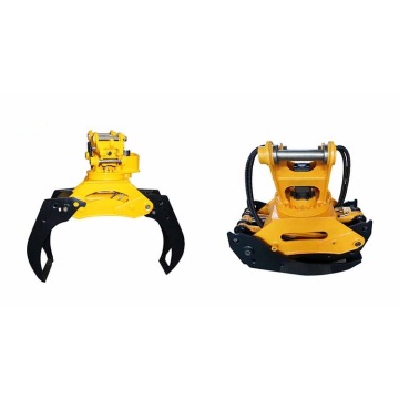 Rotating Wood grapple for excavator